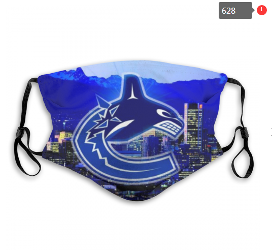 NHL Vancouver Canucks #12 Dust mask with filter->nhl dust mask->Sports Accessory